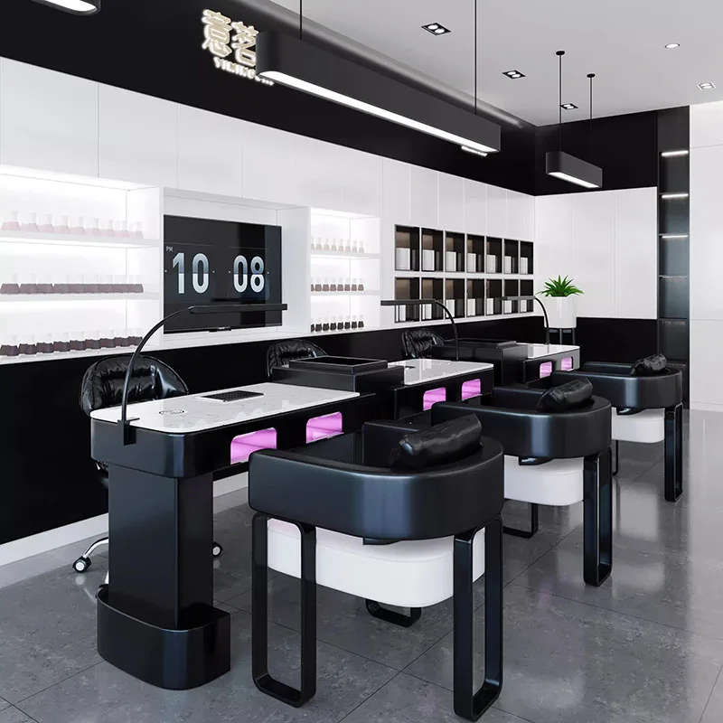 

Nordic Elegant Nail Table Premium Aesthetic Minimalist Beauty Nail Table Classic Trendy Table Manucure Salon Furniture