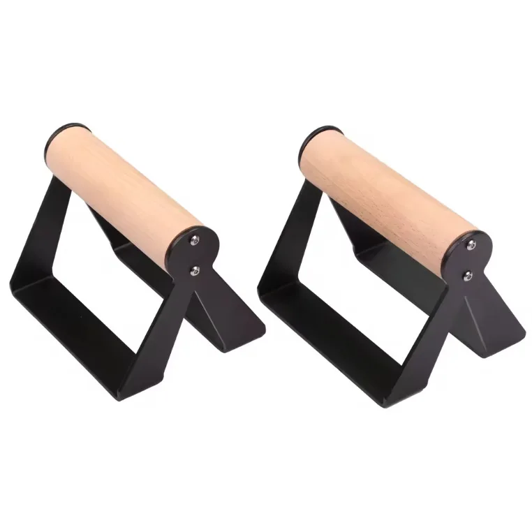 Wooden Handle Push‑Up Stands Home Fitness Equipment S I‑Shape for Chest Abdominal Muscle Building Workout Fitness Equipment