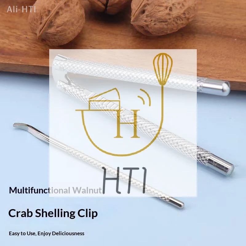 Walnut Cracker Stainless Steel Quick Crack Nut Cracker Easy Grip Heavy Duty Efficient Nut Clip Multifunction Nut Processing Tool