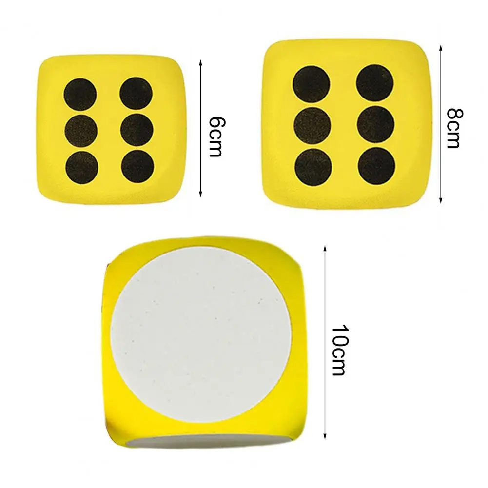 

6/8CM EVA Foam Dice Large Rounded Corner Six-Sided Large Dice Gaming Dice Toy Board Game Prop Game Club Themed Party Decoration