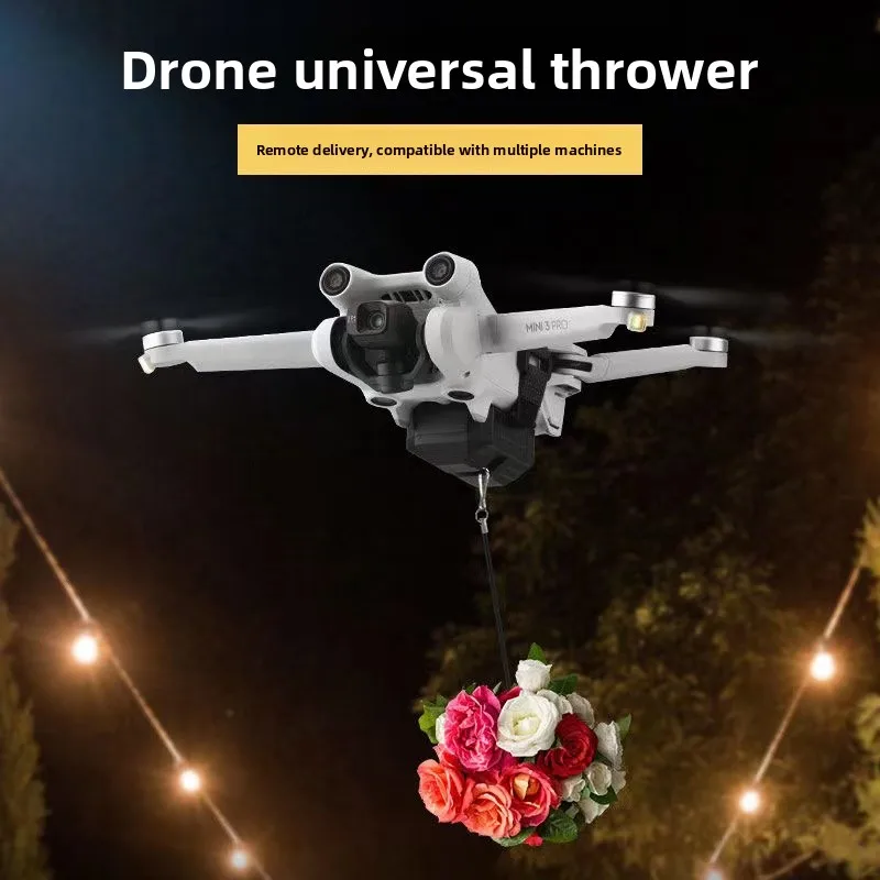 Unmanned aerial vehicle universal airdrop device rescue bait throwing exercise independent remote control one click deployment