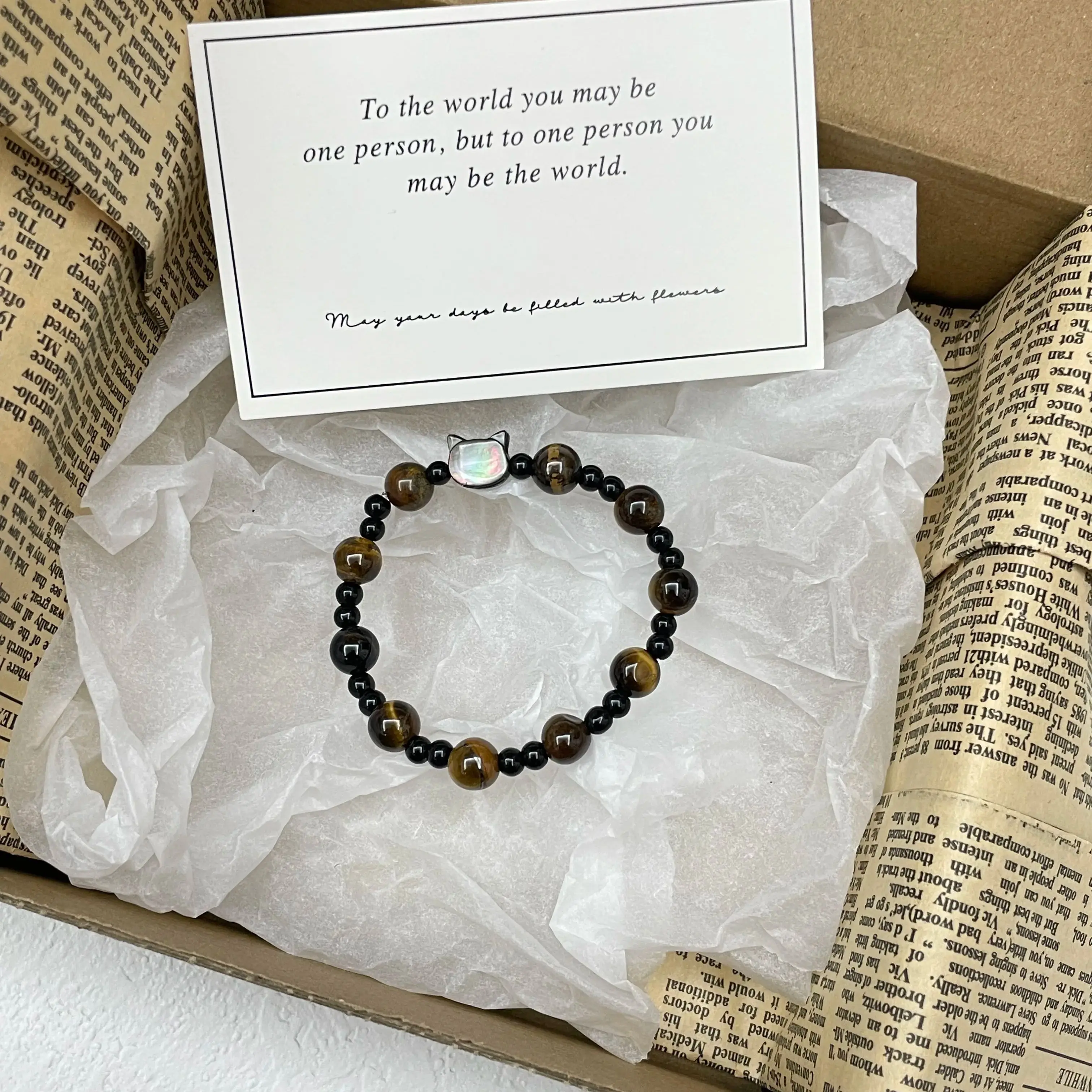 

New style kitten bracelet - Winter Chinese style luxury and cute bracelet with tiger motif Gender-neutral autumn-winter bracelet