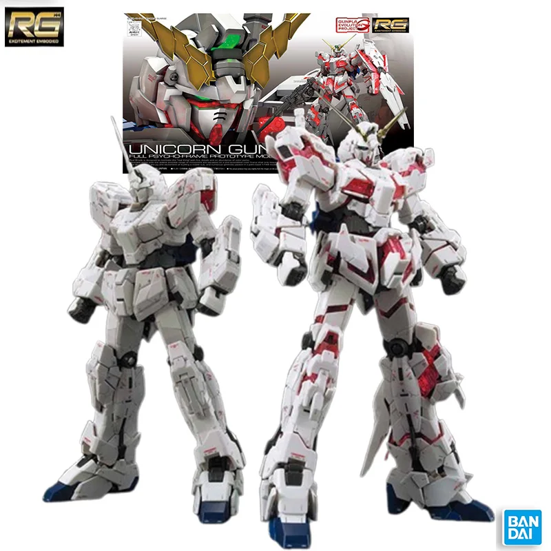 

Bandai RG 25 1/144 UNICORN GUNDAM Unicorn Gundam Anime Model Toys Mobile Suit Robot Boy Gift Original