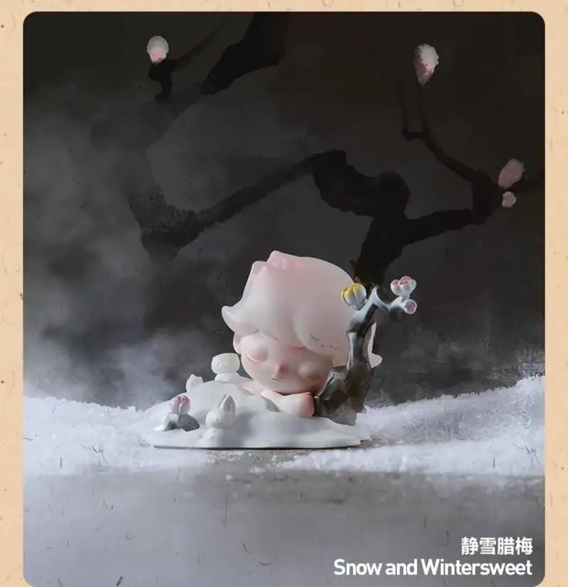 

Original Popmart Dimoo Elegant Moonlit Breeze Series Blind Box Kawaii Anime Figurine Trendy Collectible Toy Desktop Decoration