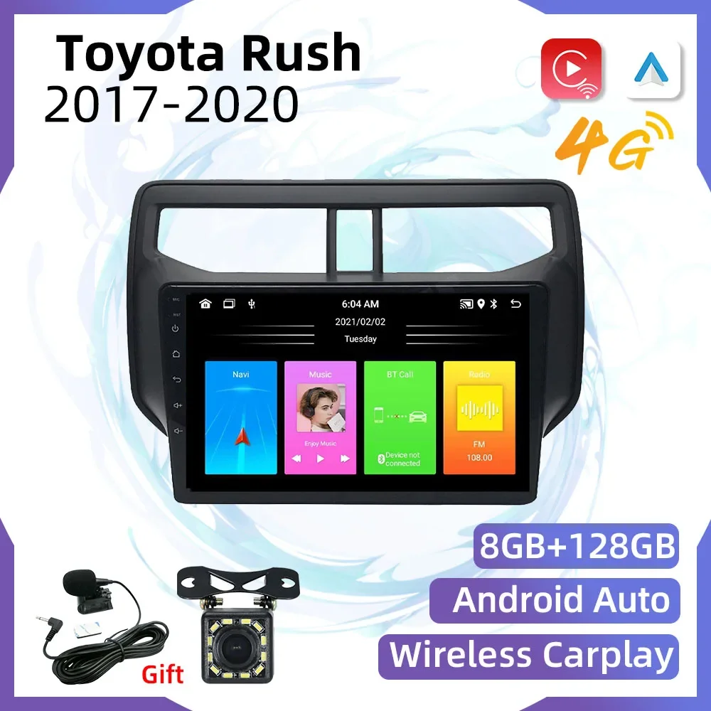 

Car Radio 2 Din Android for Toyota Rush 2017-2020 Car Stereo Multimedia Player Head Unit Autoradio with FM BT WIFI Navigation