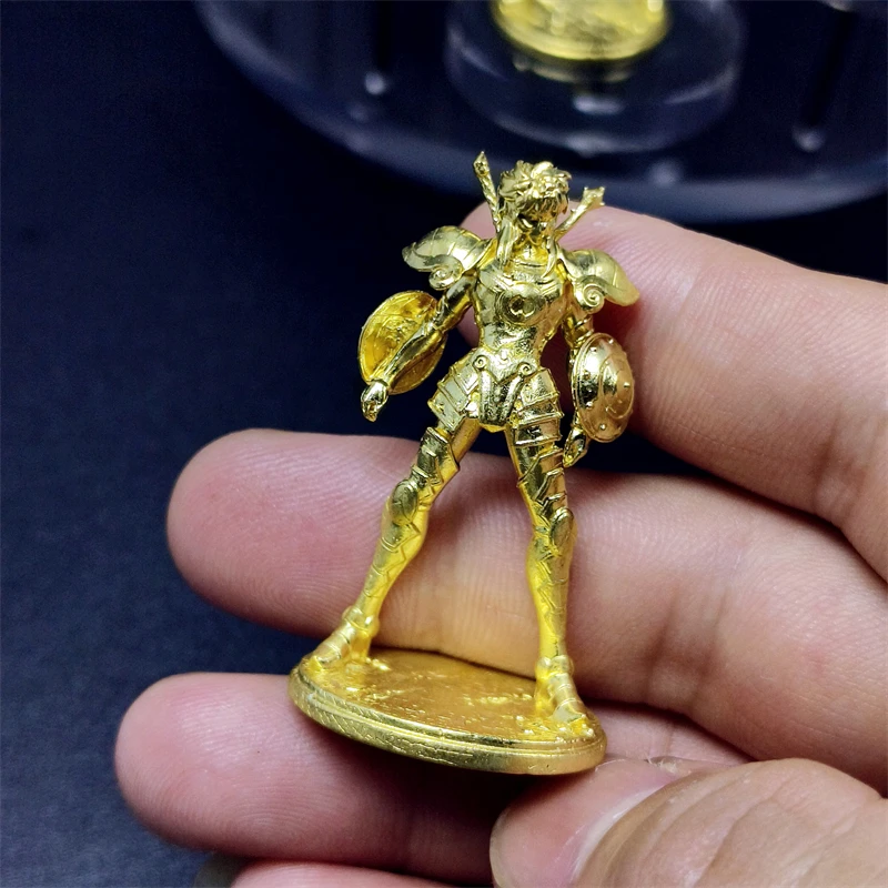 12pcs Spot Goods Golden Saint Seiya Pure Copper Solid Anime Figures Myth Of Holy Cloth Model Ornaments Collectible Toys Gift