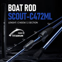SOLOKING SCOUT47 Octopus Squid Cuttlefish Fishing Rod 9:1 Action Jigging Boat Sea Fishing Rod  61g Light Weight Webfooted Rod