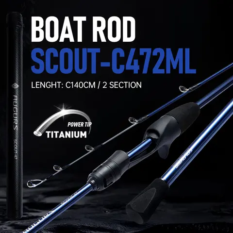 SOLOKING SCOUT47 문어 오징어 오징어 낚싯대 9:1 액션 지그 보트 바다 낚싯대 61g 경량 Webfooted Rod