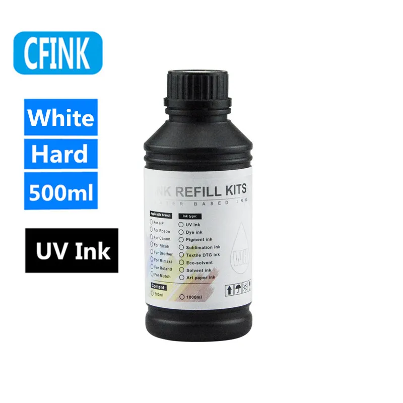 Tinta de curado UV Universal para impresora Epson L800, L805, L1800, R290, R330, 500, i3200, i1600, XP600, DX5, DX7, 1390 ML