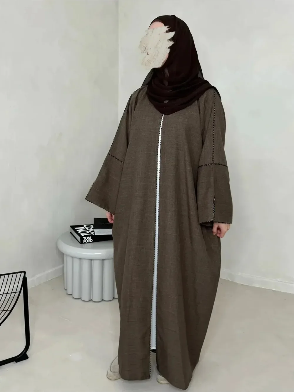 Ramadan Abayas Modest Long Dress Jalabiya Maroko Dubai Kaftan Islam Vestidos Arab Robe Eid Muslim Open Abaya Women Dresses