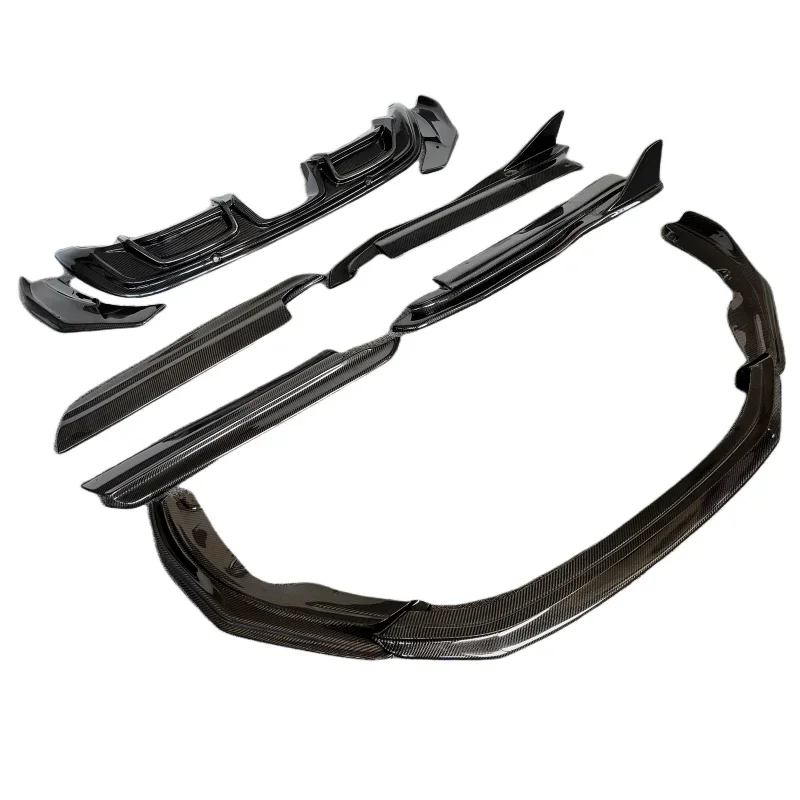 Used for the Porsche  718 Boxster  carbon fiber A-style front bumper edge side skirt extension  rear diffuser body kid