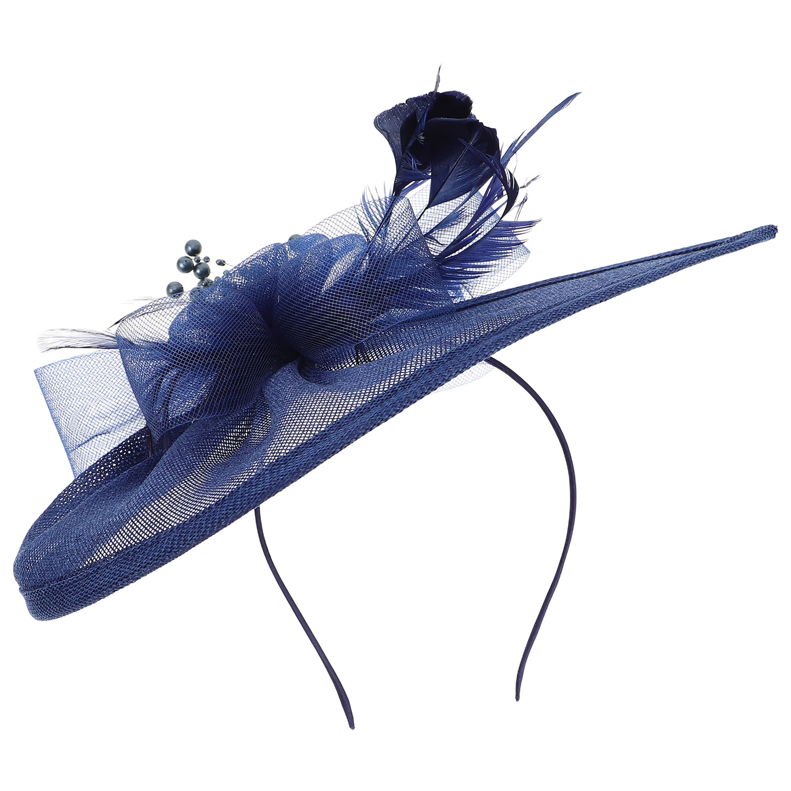 

Elegant Mesh Fascinator Hat Women Adjustable Mini Top Hat Headband Party Wedding Halloween Costume Tea Banquet Hair Accessories
