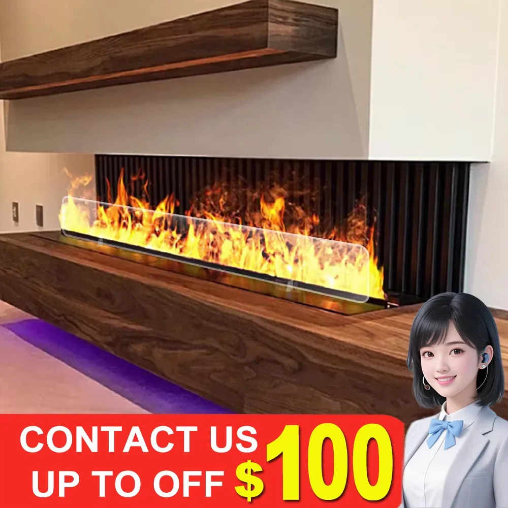 

3D распыленное украшение для камина с красочным пламенем, ЭКО, декоративный пожарный туман, интеллектуальный внутренний электрический камин с водяными парами