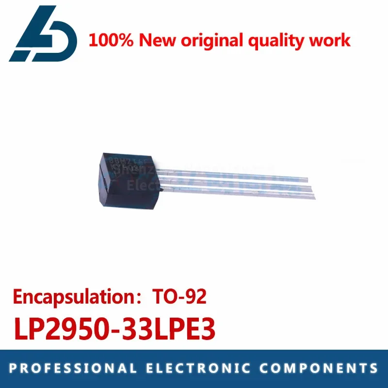 LP2950-33LPE3 package TO-92 linear regulator input 30V output 3.3V 100mA