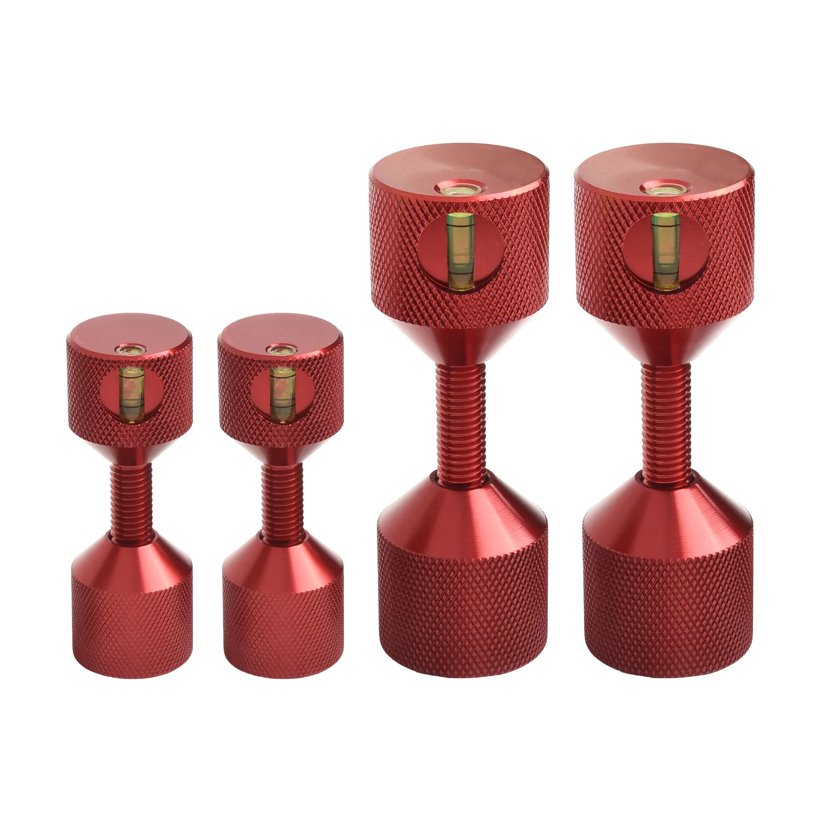 

2/4pcs Aluminum Two Hole Pins Set 1-1/8'' 2 Hole Flange Alignment Pin With Level Heavy Duty Gradient Positioning Pin