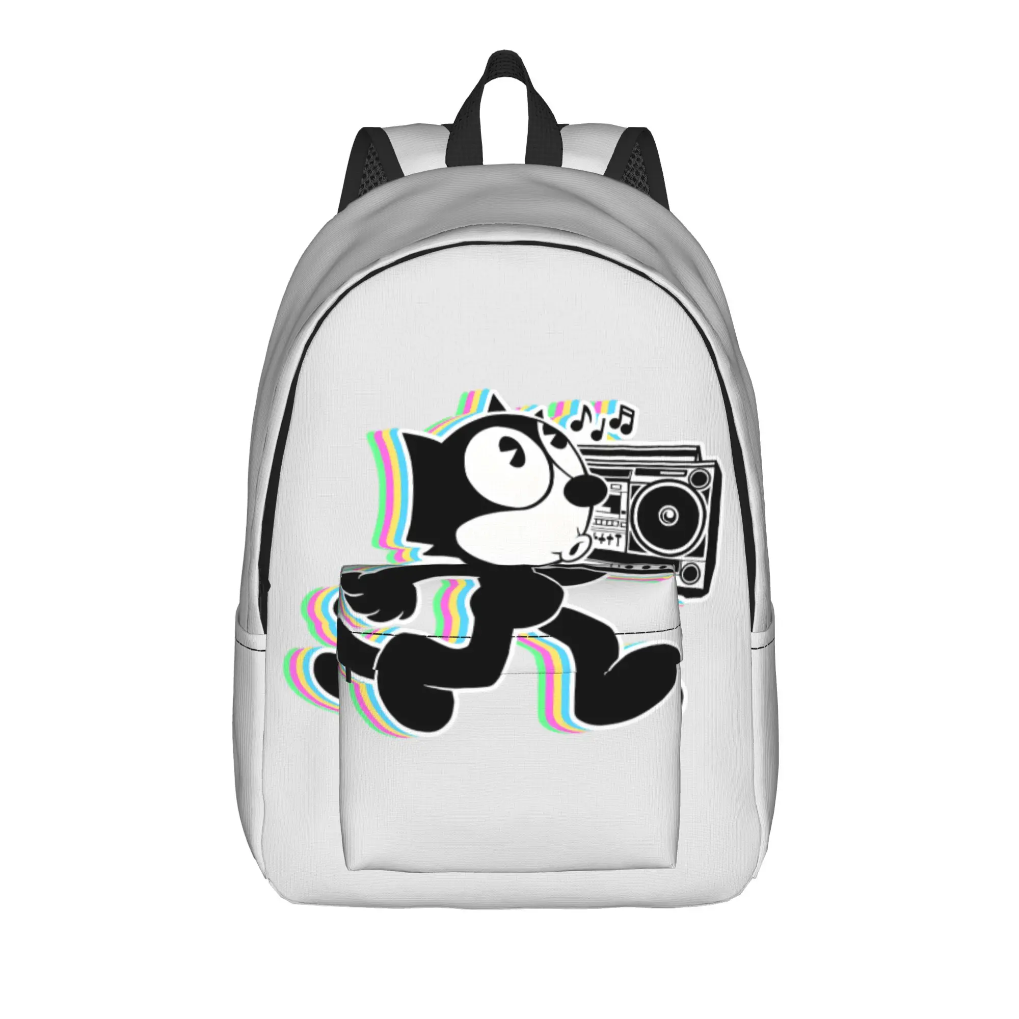 

F-Felixs Black Cat Backpack Style Backpacks Student Unisex Camping Print School Bags High Quality Rucksack