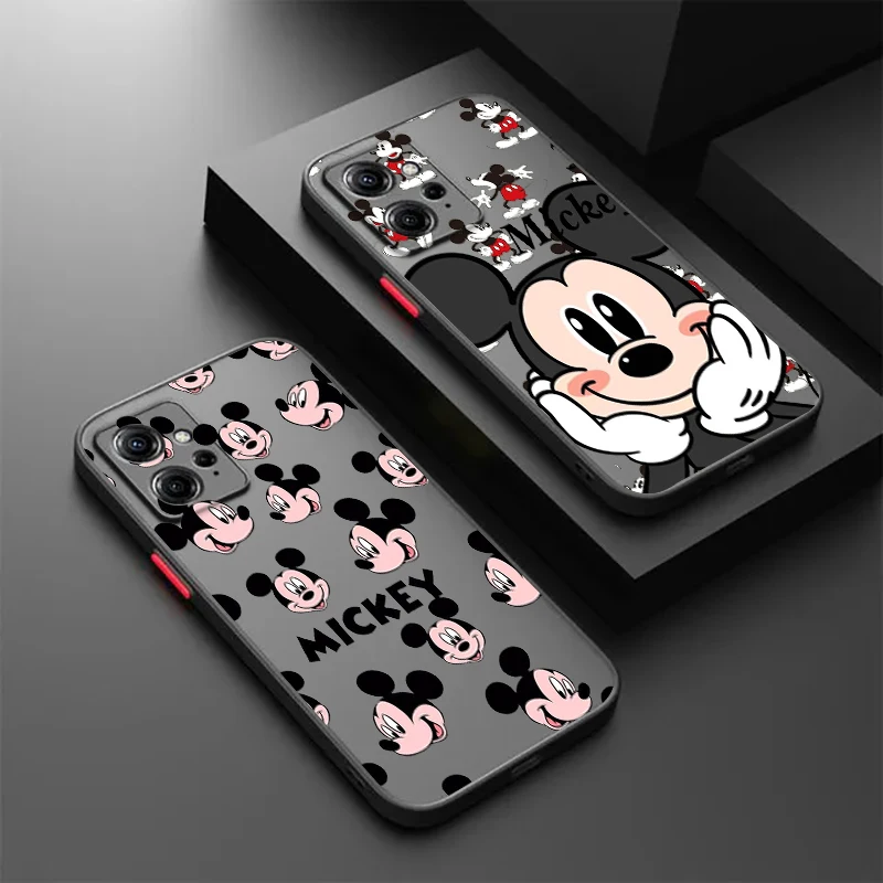 

Mickey Minnie Logo Frosted Translucent For Redmi 8 8A 9A 9C 9AT 9 9T 10X 10A 10C 10 11A 12C 12 13C 5G Cover Phone Case