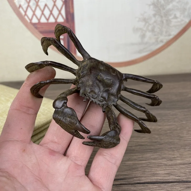 Crab Desktop Decoration Bafanglai Home Tea Ornaments Desktop Copper Crab Decoration Ornaments