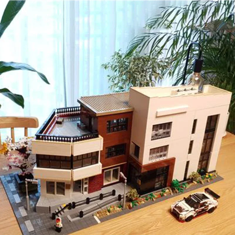 Moc Building Bricks Street View Model Ulsan Cultural Center Technology Modular Blocks Gifts Toys For Children DIY Sets Assembly