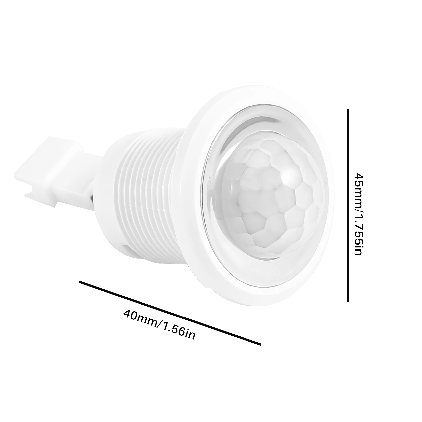 Deteksi Sensor Gerak Inframerah PIR Mini 220V Penyihir Lampu LED Otomatis Inframerah Waktu Dapat Disesuaikan