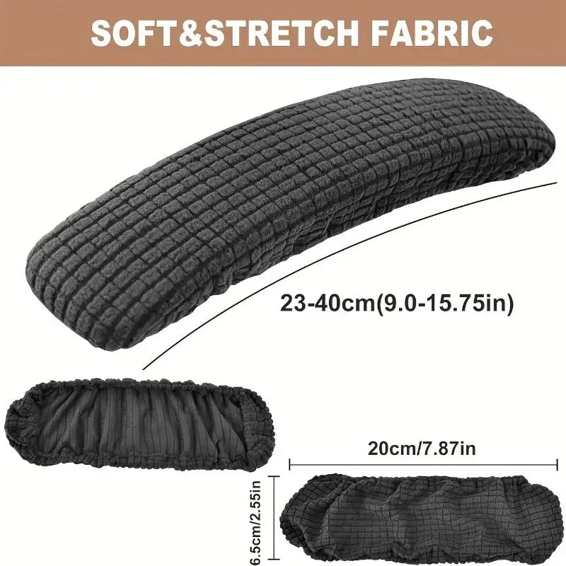 New 1Pair Waterproof For Office Home Stretch Chair Armrest Covers Computer Chair Elbow Arm Rest Protector Dustproof