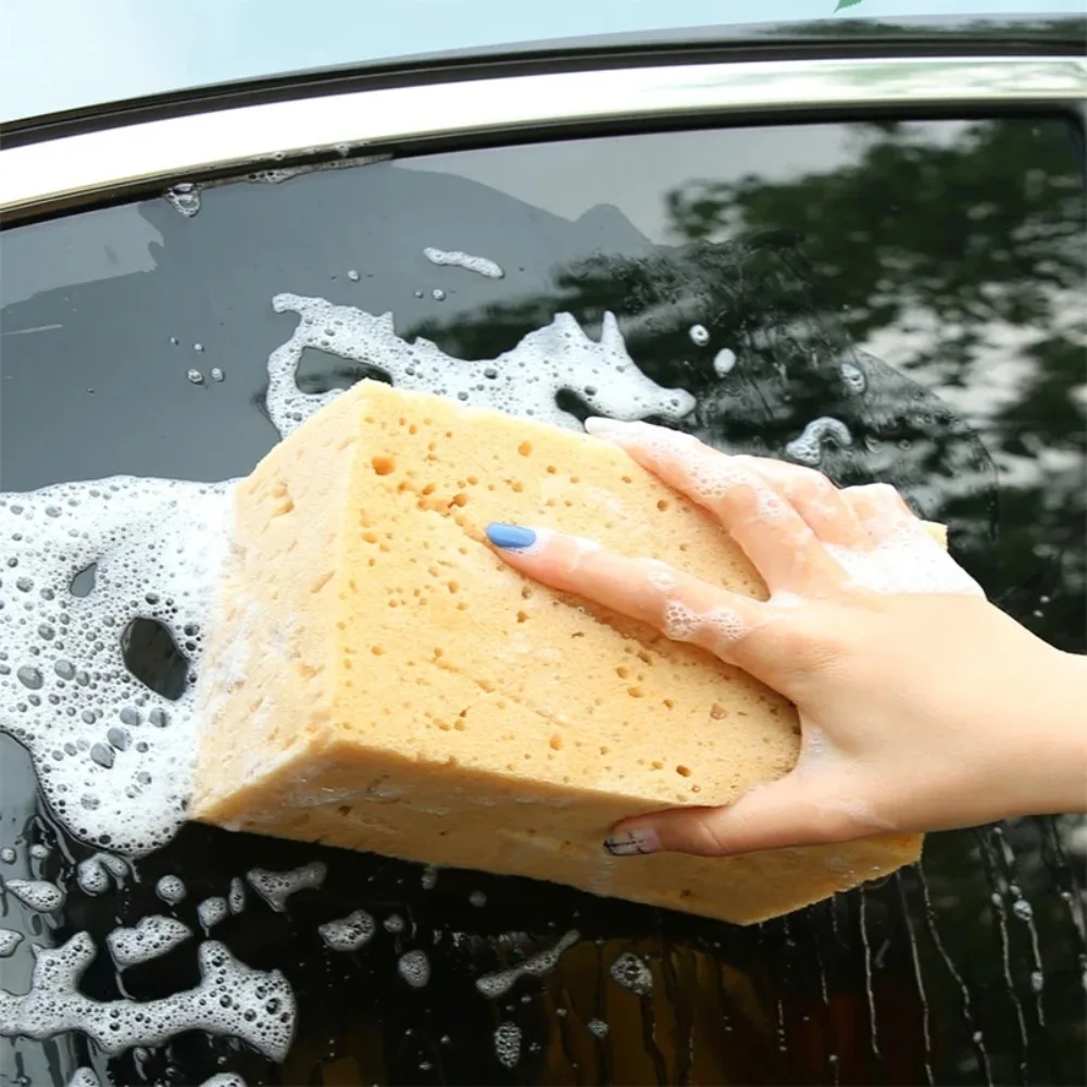 Kit de limpieza automática absorbente de patadas, esponjas de panal sin arañazos, toallas de gamuza, cuidado del coche, 7 Uds.