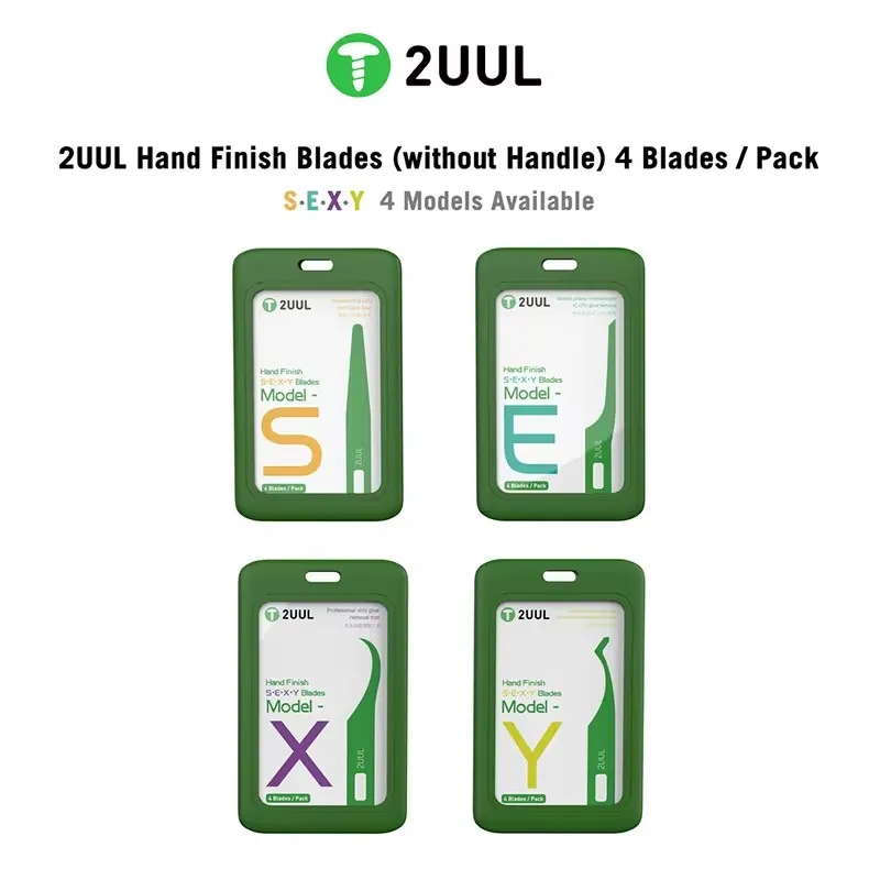 

2UUL SD14 SEXY 4-Piece Pry Knife Set, IC CPU Chip Glue Removal Scraping Tool for Phone Motherboard and Hard Drive Repair