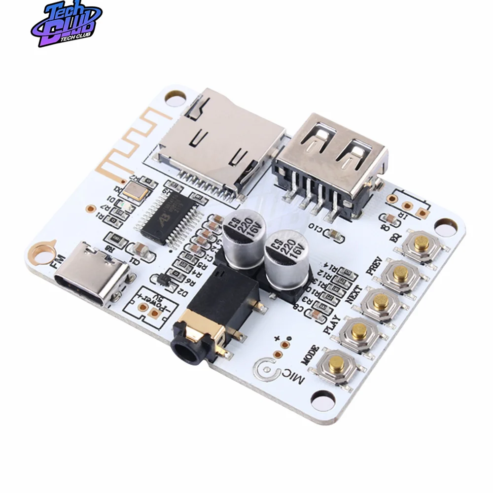 V5.0 V4.2 scheda ricevitore Audio compatibile con Bluetooth Slot per scheda Tf USB riproduzione uscita preamplificatore modulo musicale Stereo Wireless 5v