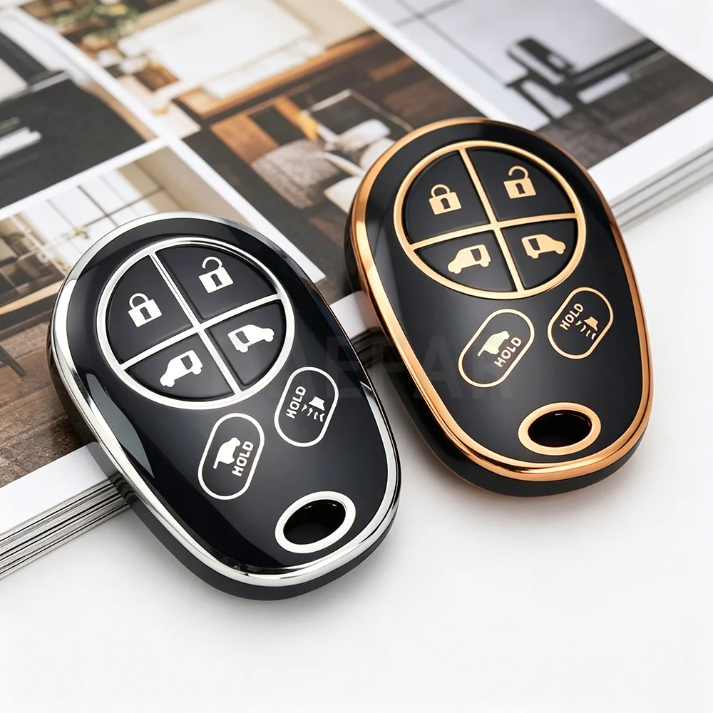 6 Buttons TPU Remote Car Key Fob for Toyota Sienna Tundra Sequoia Tacoma Camry Highlander Aurion 2004-2018 Auto Accessories