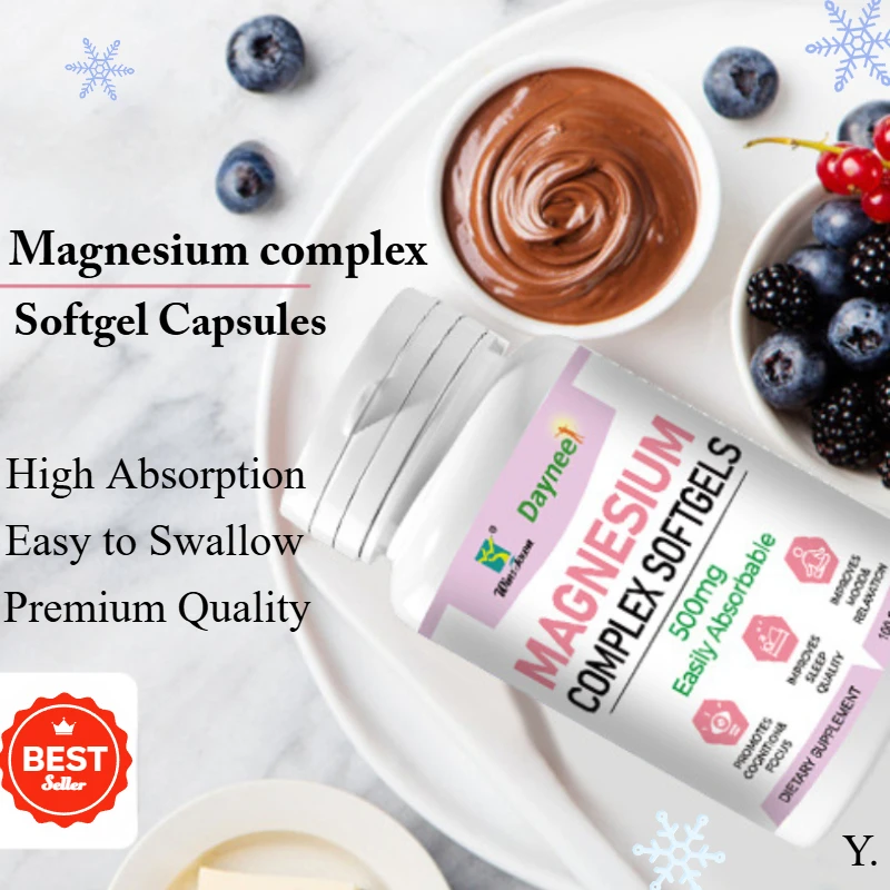 

1 bottle of magnesium composite soft capsules to improve resistance prevent osteoporosis regulate physical fitness