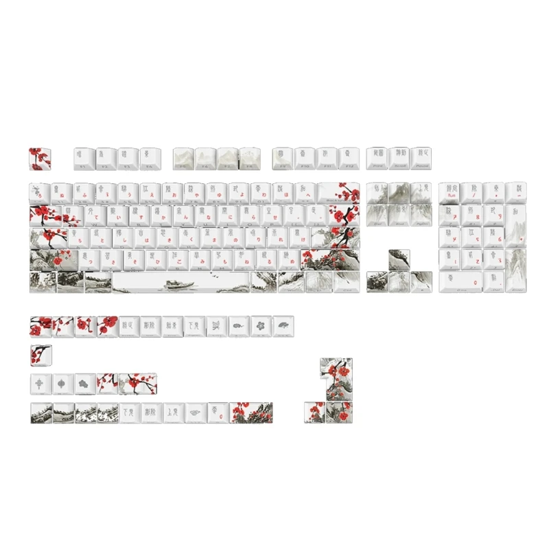 

135 PCS Two-in-One Backlit Keycaps Thermal Sublimation & Double-Shot Craft for Most Mechanical Keyboard Thick PBT