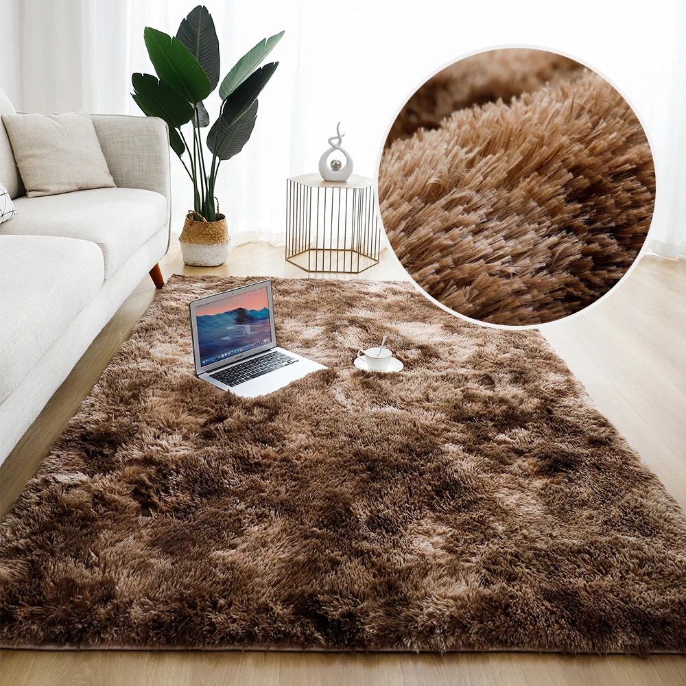 Large Modern Living Room Carpets White Silky Fluffy Girl Bedroom Bedside Mats House Entrance Mat Home Decoration Furry Soft Rugs