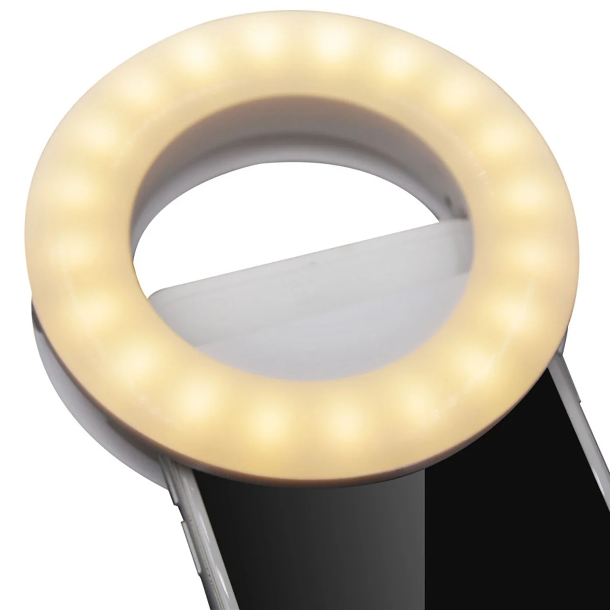 Кольцевой светильник для селфи для телефона Кольцевой светильник для селфи для телефона Перезаряжаемый светильник для сотового телефона с зажимом и камерой для ноутбука 3 регулируемых режима освещения