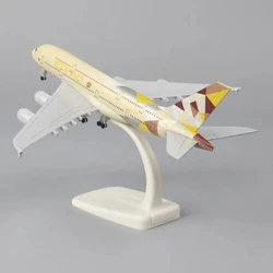 20Cm 1:400 Etihad A380 Model samolotu replika materiału ze stopu odlewu samolotów tajskie drogi powietrzne serii A380