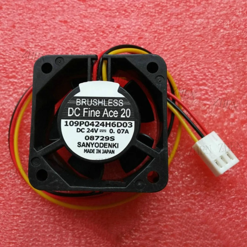S New 109P0424H6D03 40*40*20mm DC 24V 0.07A 3pin Inverter fan For Sanyo