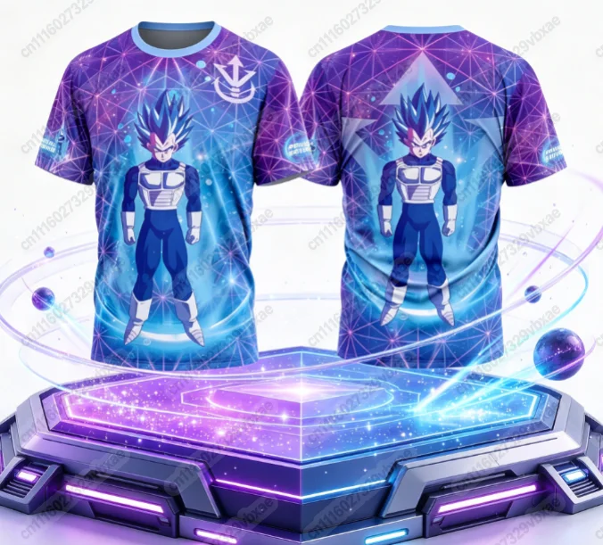 2026 Heiß begehrte 3D Japanische Anime Dragon Ball Fußballtrikots für Erwachsene Herren Wukong Anime Sport 3D T-Shirts Familien-Set – Detail 4