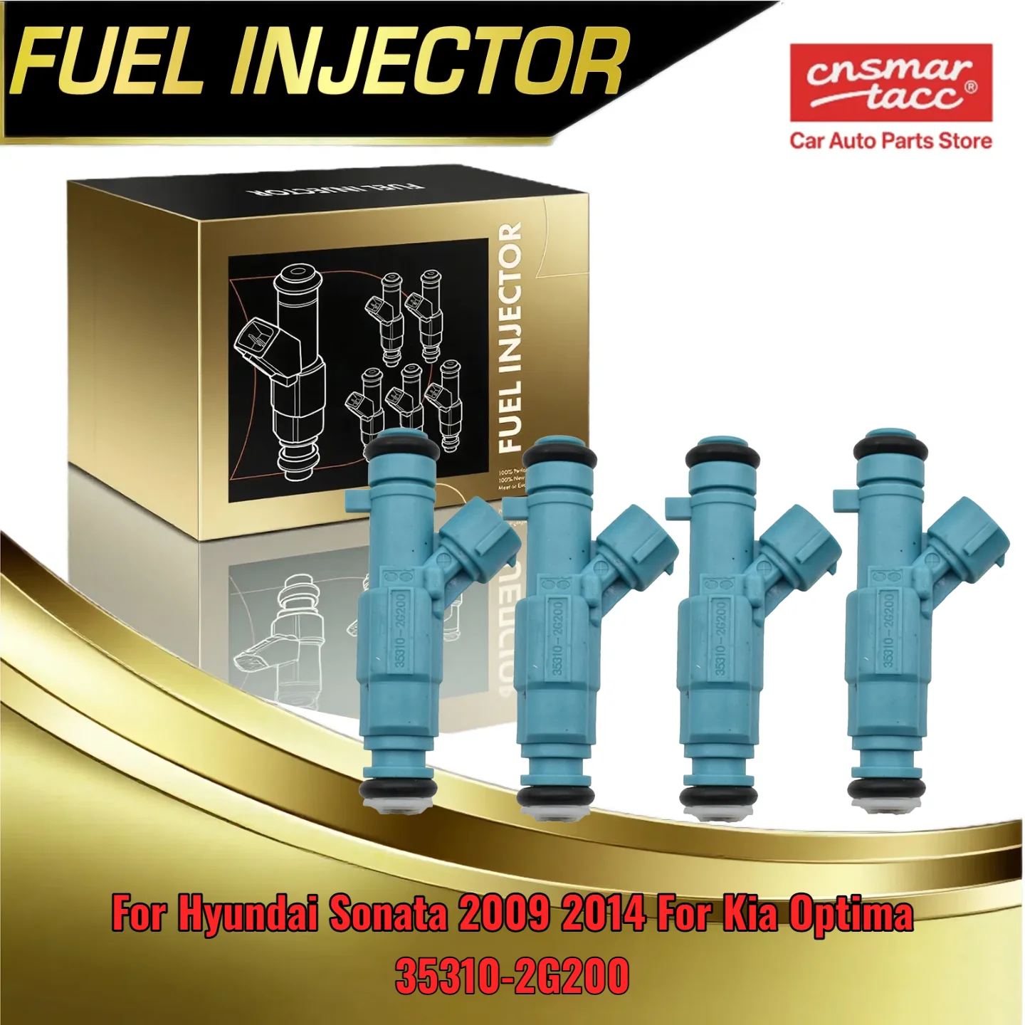 

4 форсунки двигателя для Hyundai Sonata 2009 2014 для Kia Optima 2.4L I4