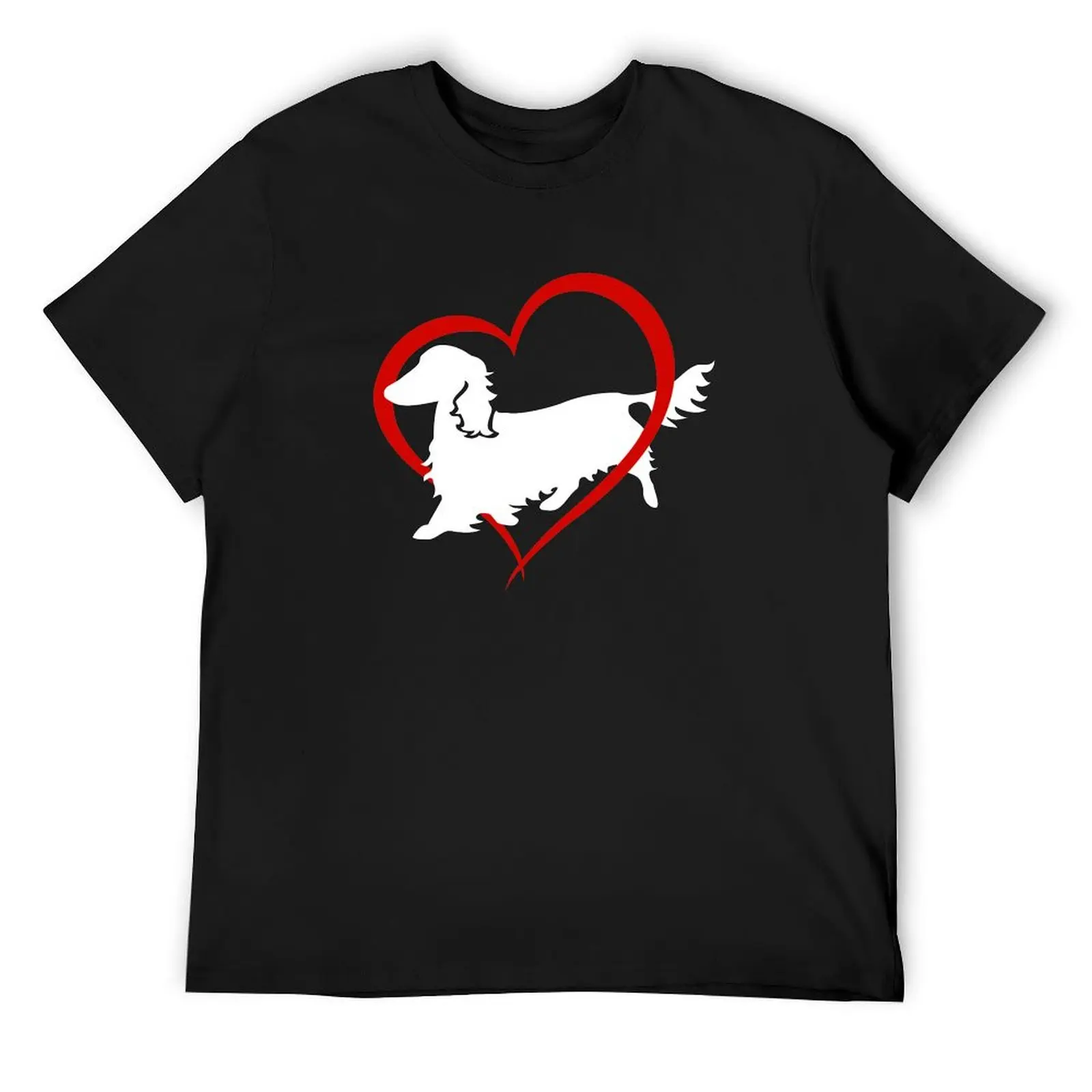 

Longhair Dachshund Wiener Dog Love Heart NickerStickers on Redbubble T-Shirt graphics mens graphic t-shirts big and tall