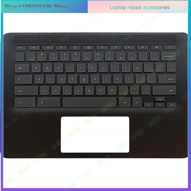 Replacement for HP Chromebook 14 G7 CB E 14 G7 TPN-Q255 Laptop Upper Case Palmrest Keyboard Assembly Part M47207-001 Top Cover