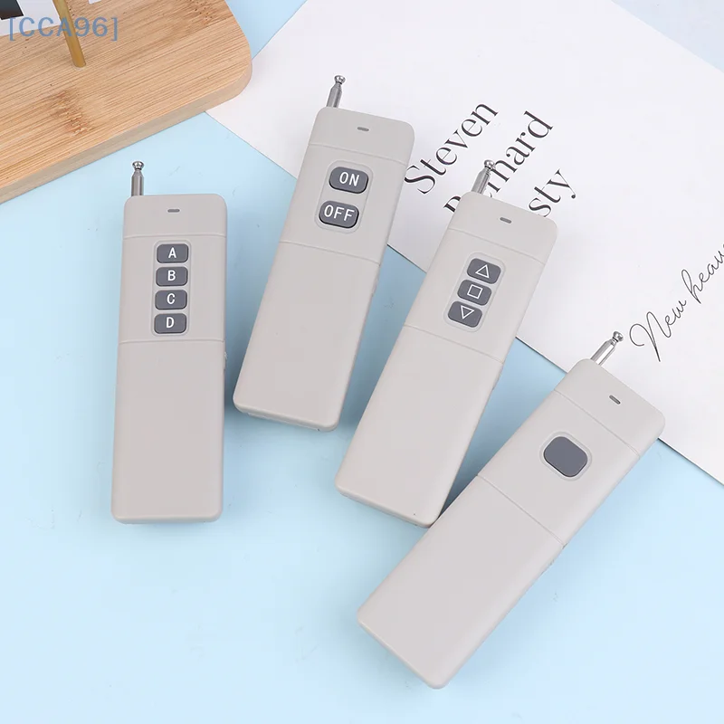 

433Mhz 3000 Meters Long Distance Receiver Transmitter High Power 1/2/4 CH RF Remote Control 1527 Learning Code Remote Control