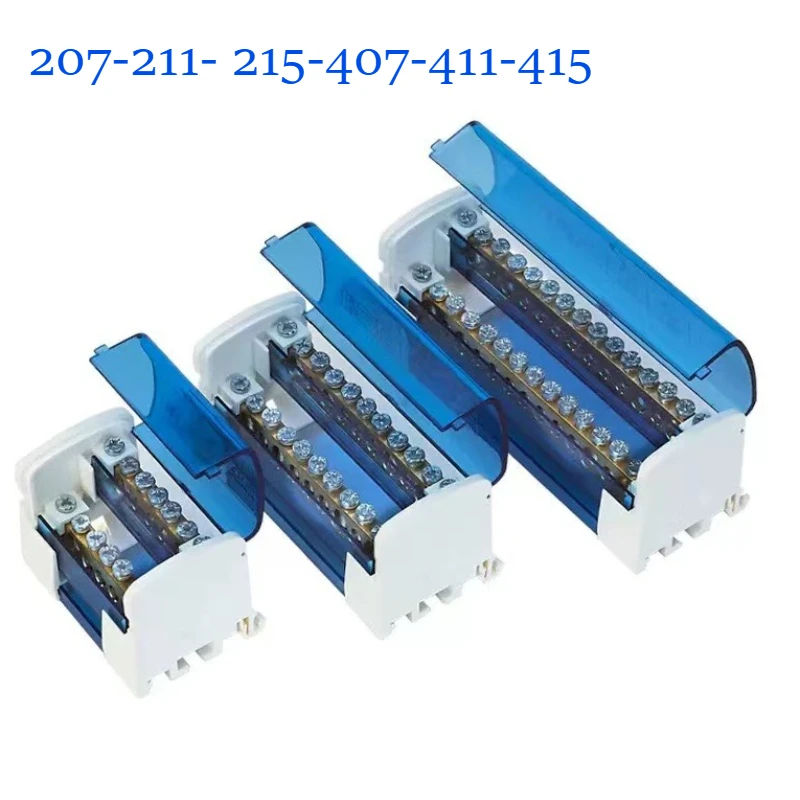 Din Rail Terminal Block UK125A Distribution Box UKK 1In2In Several Out Power Universal Wire Electrical Wiring Harness Connector