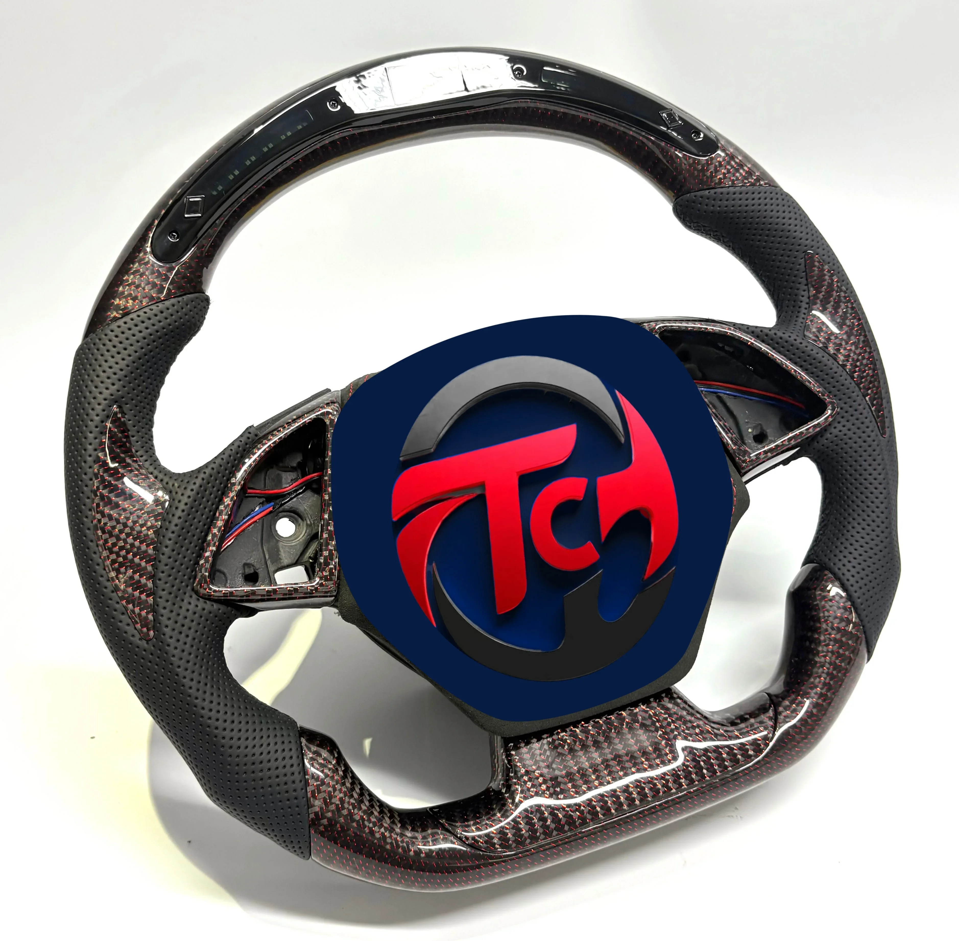 For Chevrolet Camaro Malibu Carbon Fiber LED Steering Wheel Personalized Customization