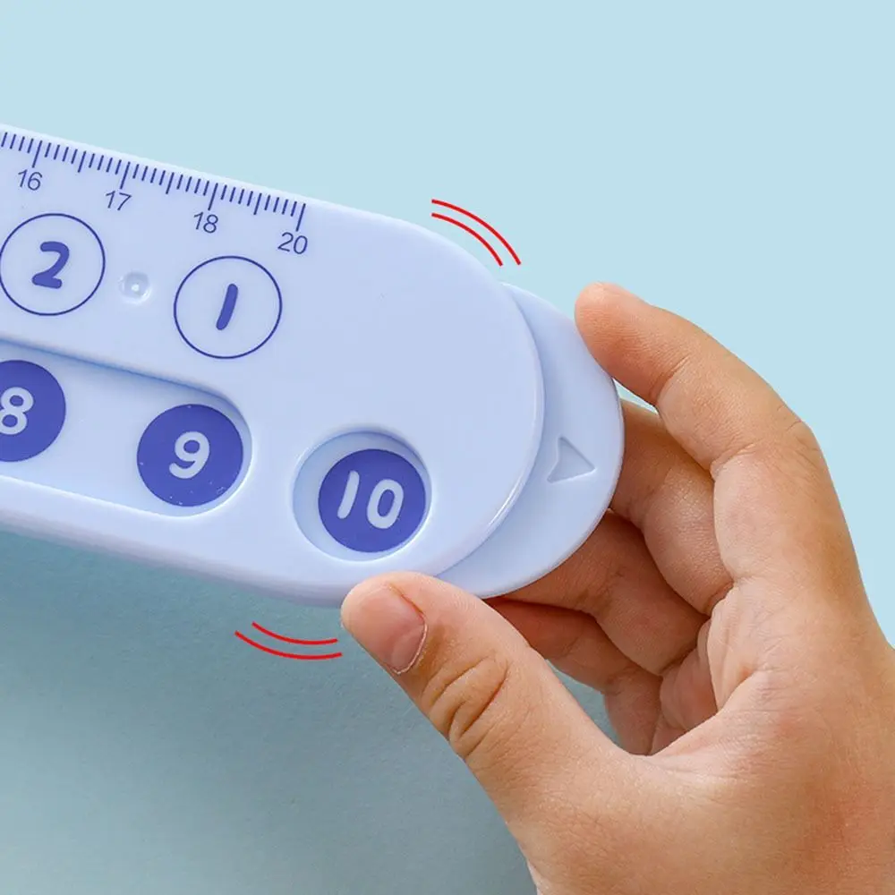 Early Education Number Decomposition Ruler Stationery Enlightenment Aid Straight Ruler Plastic Learning Student Ruler Pre-school