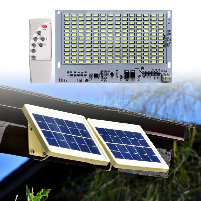 462D 25/40/60/100W LED Solar Light Board Light Source Panel High Brightness with Remote Control For Outdoor Commercial