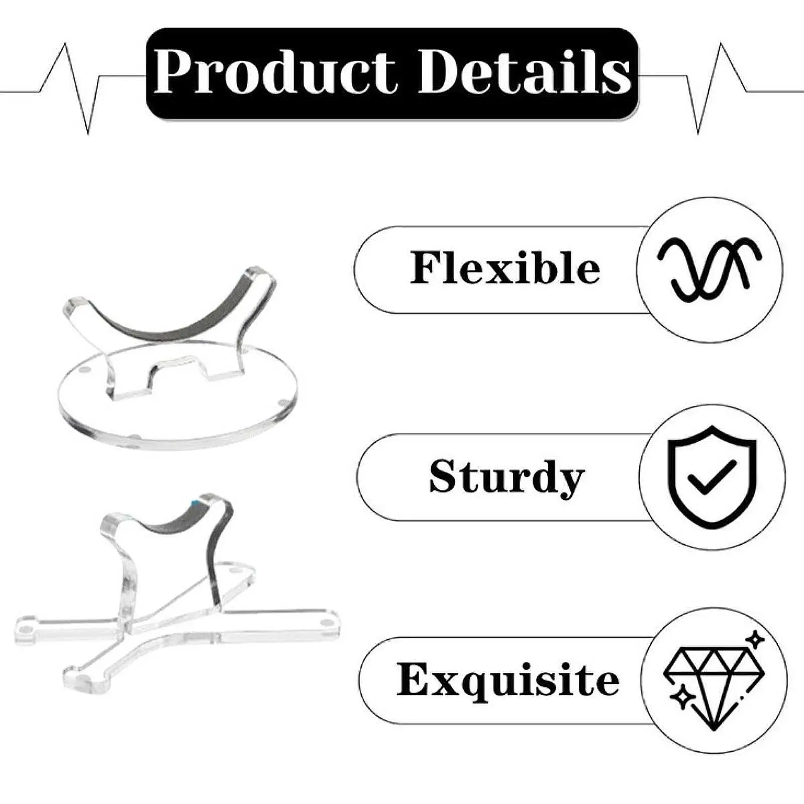 2 قطعة حامل مضرب بيسبول حامل عرض مكتبي متعدد الاستخدامات للتذكارات للمرآب لحامل الخفافيش القابل للجمع رف تخزين #3