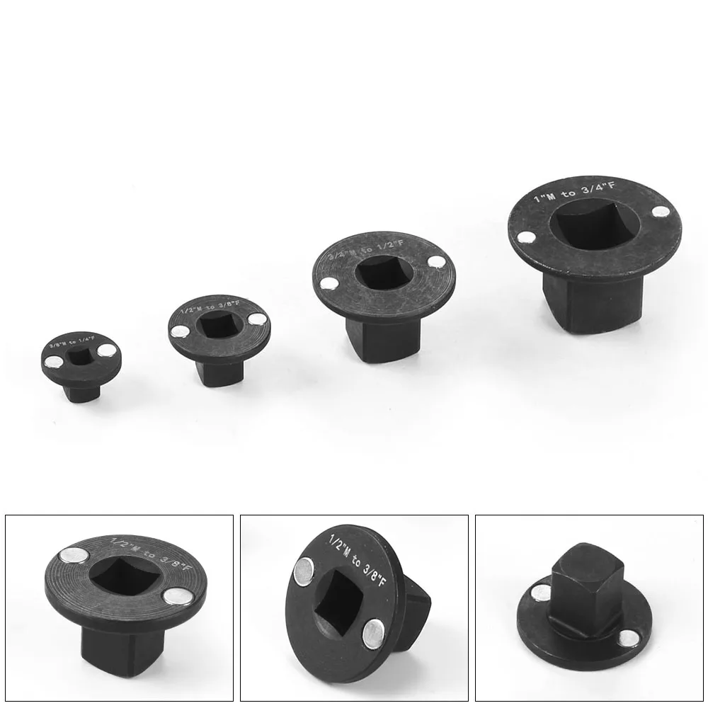 

Designed for Tight Spaces Low Profile Impact Socket Adapter Drive Reducing 1" to 3/4",3/4" to 1/2", 1/2" to 3/8", 3/8" to 1/4"