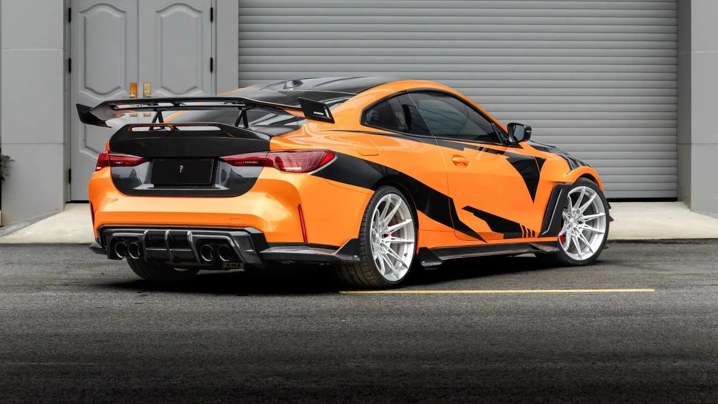 AE DESIGN M3 M4 Carbon Fiber Rear Wing for G80 G82 Rear Trunk Spoiler for All New M3 M4 Carbon Fiber Tail Wing