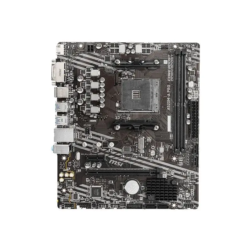 MSI A520M A PRO + AMD Ryzen 3 Ryzen 5 Athlon CPU Motherboard Suit Socket AM4 All but without cooler - view 2