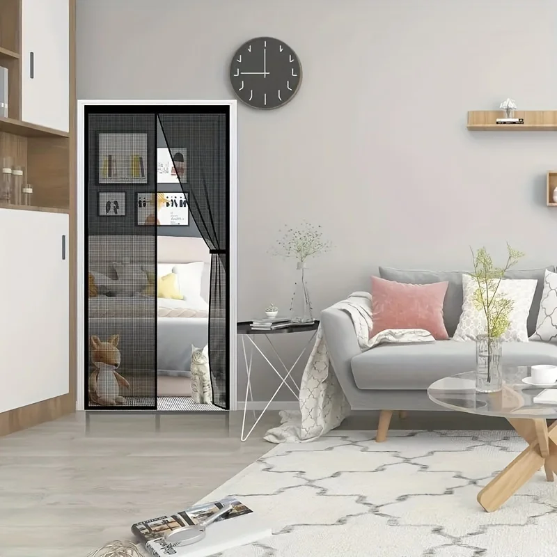 Mosquito Screen Net Door Curtain Magnets Mesh Magnetic Window Automatic Closing Curtains Anti Fly Insect Mosquitoes Moustiquaire