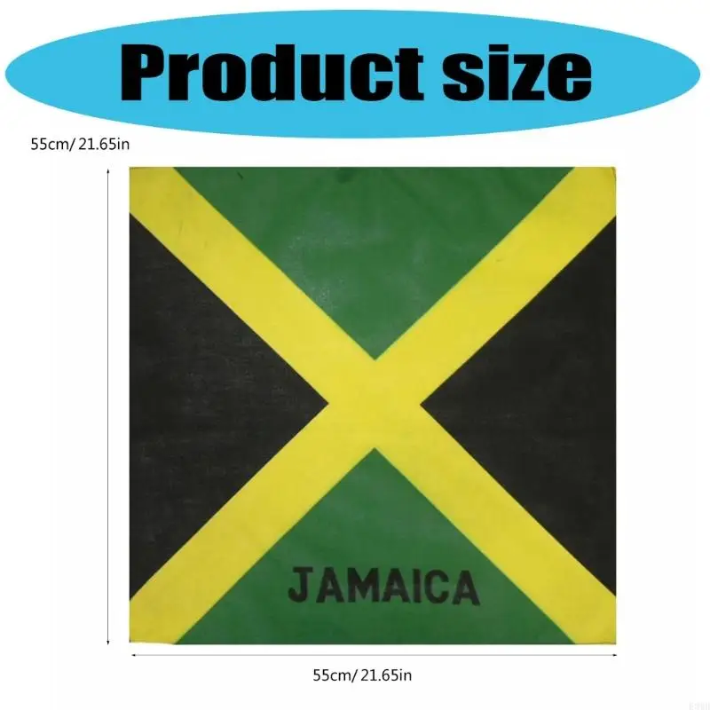 10pcs Jamaica Flag Dance Discles العصابات العصرية لأداء الشوارع F3MD
